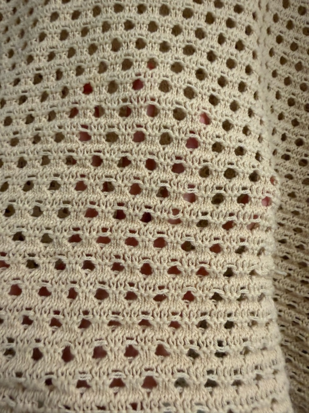 Roxy California Lover Open Stitch Sweater - Tapioca - Size L - Picture 6 of 9
